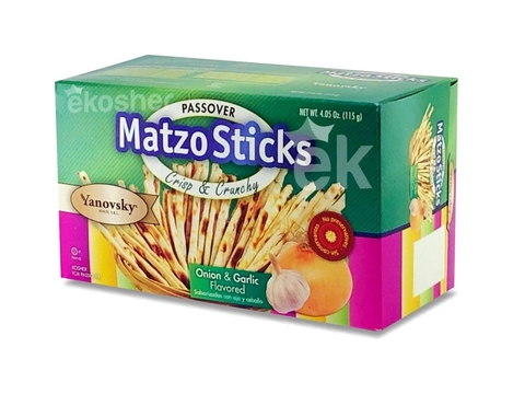 Palitos de matza saborizados 115g "Yanovsky"
