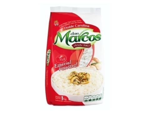 Arroz doble carolina 1kg "Don Marcos"