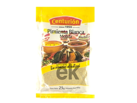 Pimienta blanca molida 25g "Centurion"