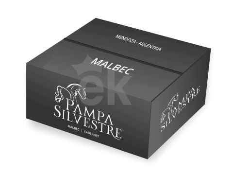 Caja vino tinto Malbec x6 "Pampa Silvestre" (no mebushal)