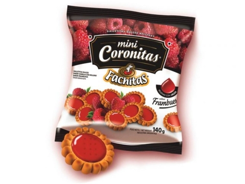Mini coronitas de frambuesa 140g "Fachitas"