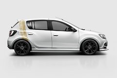 Modelo Coluna e Combos - Adesivo Lateral Sandero R.S. - OrdoSpec Motorsport