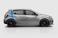 Modelo Coluna e Combos - Adesivo Lateral Sandero R.S.