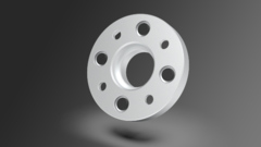 Espaçadores de 20mm usinados na CNC em Alumínio para linha Renault 4x100 - R.S., Clio, Mégane, Twingo - Disponível - comprar online