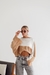 SWEATER BREST BICOLOR CAMEL - BeandBe