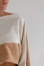 SWEATER BREST BICOLOR CAMEL