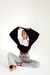 SWEATER BREST BICOLOR NEGRO