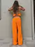 TOP ELBA CORTO NARANJA - tienda online