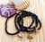 Mix de pulseiras preto pingentes Mar