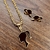 Conjunto Delux Barbie folheado preto e dourado