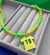 Colar choker verde e amarelo camisa 10