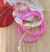 Trio de pulseiras búzios + miçangas rosa - tom2