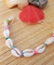 Colar choker búzios com fimos coloridos