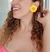 Brinco flor girassol