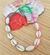 Choker búzios com fio colorido tie dye