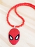 Colar infantil Homem Aranha - mod 2