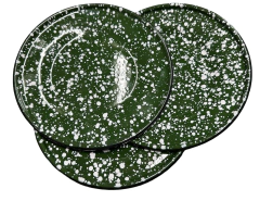 Plato de postre 19cm enlozado x 6