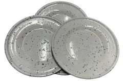 Plato de postre 19cm enlozado x 6 - comprar online