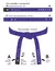 MATSU OBI - Faixa Roxa Premium (Algodão) | Premium Purple Belt (Cotton)