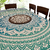 Mandala Cuadrada Flor de Loto Verde Aqua - tienda online