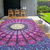 Mandala Cuadrada Pavo Real Violeta en internet