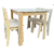 Combo Mesa 120x80 + 4 Sillas Vintage Retro - comprar online