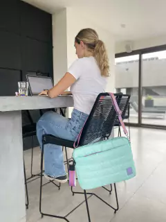 Porta Notebook Puffer Aqua