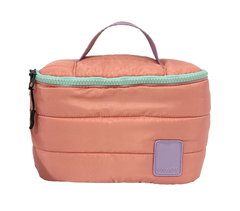 Porta cosméticos/ Lunchera Puffer Salmón - comprar online