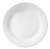 Platos lisos x8 unidades color blanco