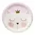 6 Platos 17cm Gatita Kitty