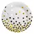 6 Platos 17cm Blanco Lunes Dorados - comprar online