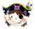 6 Platos 17cm Pirata