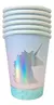 6 Vasos Unicornio Iridiscente - comprar online