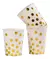 6 Vasos Blancos Lunares Dorados en internet