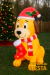 Inflable "perro noel"