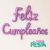 Globo "feliz cumple cursiva"