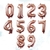 Globo numero rose gold 40 cm