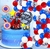 Set decoracion globos "superheroe"