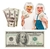 Fajo de billetes dólares x 100 unidades