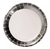 Platos x6 unidades borde plata