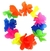 Tiara hawaiana tela economica multicolor - Tienda de Fiesta. Cotillon luminoso, led, fluor y neón. Todo para tu fiesta!