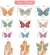 Imagen de Mariposas glitter x6 unidades