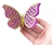 Mariposas glitter x6 unidades - Tienda de Fiesta. Cotillon luminoso, led, fluor y neón. Todo para tu fiesta!