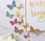 Mariposas glitter x6 unidades