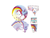 Set descartables unicornio