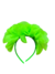 Vincha 4 flores verde fluo