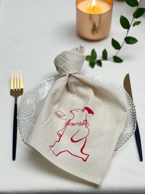 servilleta oso navidad - comprar online