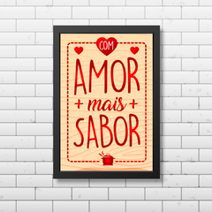 PLACA FRASE MAIS SABOR - comprar online