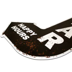PLACA SETA BAR HAPPY HOURS 37x26 cm - comprar online