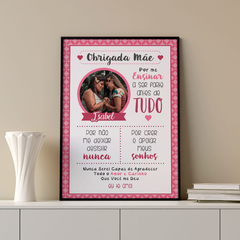QUADRO MÃE PERSONALIZADO 30